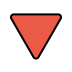 red triangle pointed down on OpenMoji