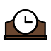mantelpiece clock on OpenMoji