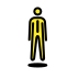 person in suit levitating on OpenMoji