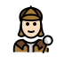 woman detective: light skin tone on OpenMoji