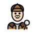 man detective: light skin tone on OpenMoji