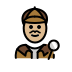 man detective: medium-light skin tone on OpenMoji