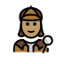 woman detective: medium skin tone on OpenMoji