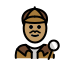 man detective: medium skin tone on OpenMoji