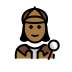 woman detective: medium-dark skin tone on OpenMoji