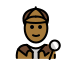 detective: medium-dark skin tone on OpenMoji