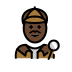 man detective: dark skin tone on OpenMoji
