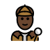 detective: dark skin tone on OpenMoji
