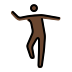 man dancing: dark skin tone on OpenMoji