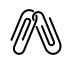 linked paperclips on OpenMoji