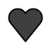 black heart on OpenMoji