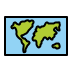 world map on OpenMoji