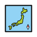 map of Japan on OpenMoji