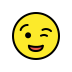 winking face on OpenMoji