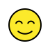 smiling face with smiling eyes on OpenMoji