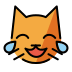 cat with tears of joy on OpenMoji
