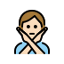 person gesturing NO: light skin tone on OpenMoji