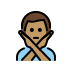 man gesturing NO: medium skin tone on OpenMoji