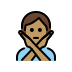 person gesturing NO: medium skin tone on OpenMoji