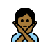 person gesturing NO: medium-dark skin tone on OpenMoji