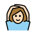 woman gesturing OK: light skin tone on OpenMoji