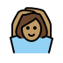 woman gesturing OK: medium skin tone on OpenMoji
