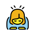 woman bowing on OpenMoji