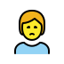person frowning on OpenMoji