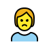 person pouting on OpenMoji