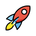 rocket on OpenMoji