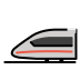 bullet train on OpenMoji