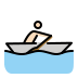 person rowing boat: light skin tone on OpenMoji