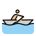 person rowing boat: medium-light skin tone on OpenMoji
