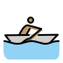 person rowing boat: medium skin tone on OpenMoji