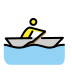 man rowing boat on OpenMoji