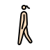woman walking: light skin tone on OpenMoji