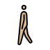 person walking: medium-light skin tone on OpenMoji