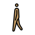 man walking: medium skin tone on OpenMoji