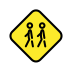 children crossing on OpenMoji