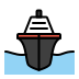 passenger ship on OpenMoji