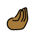 pinched fingers: medium-dark skin tone on OpenMoji