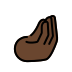 pinched fingers: dark skin tone on OpenMoji