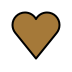 brown heart on OpenMoji