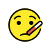 face with thermometer on OpenMoji