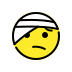 face with head-bandage on OpenMoji