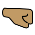 right-facing fist: medium skin tone on OpenMoji