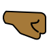right-facing fist: medium-dark skin tone on OpenMoji