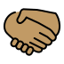 handshake: medium skin tone on OpenMoji