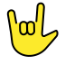 love-you gesture on OpenMoji