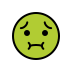 nauseated face on OpenMoji